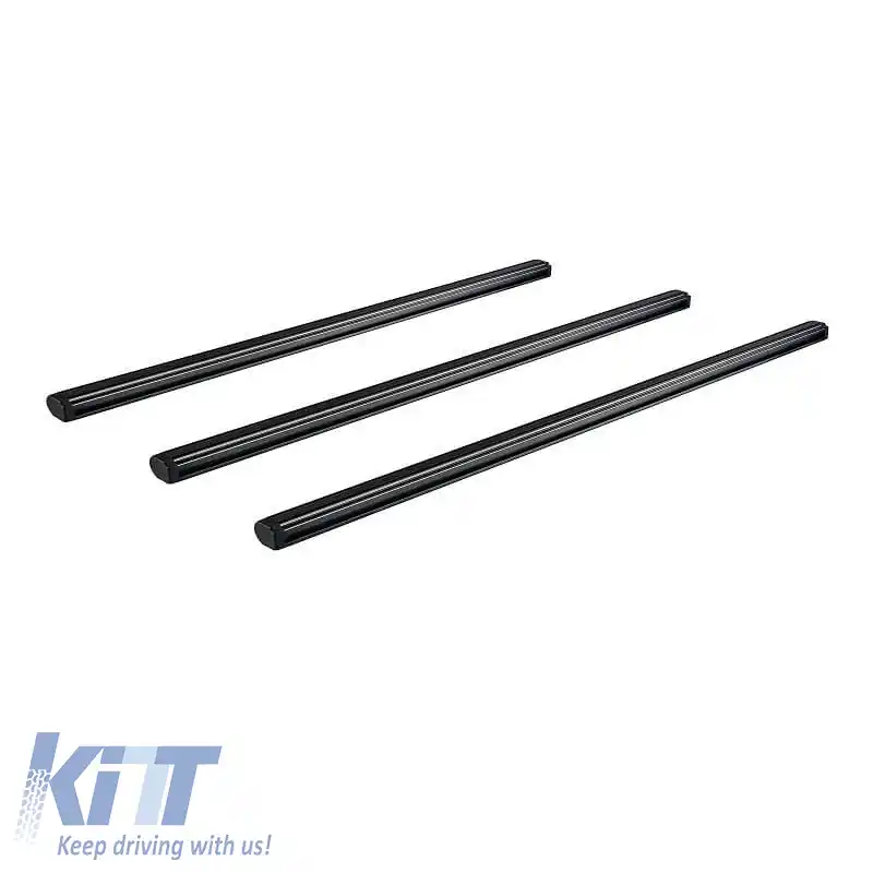 Barele de acoperiș din aluminiu CRUZ 925-096 Alu Cargo Dark AF3-138cm Negru 3 Piese-image-6304791
