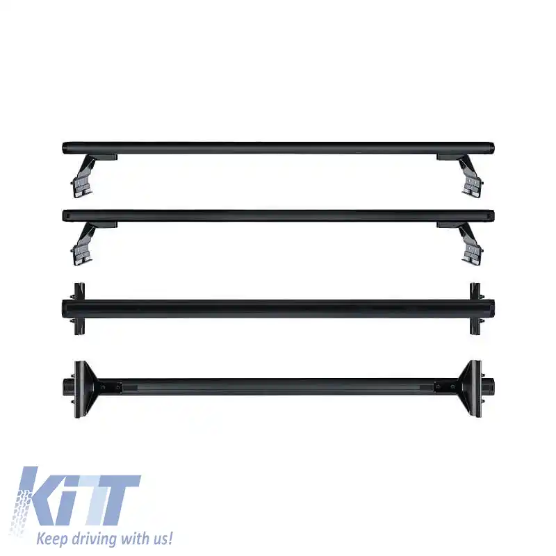 Barele de acoperiș din aluminiu CRUZ 925-096 Alu Cargo Dark AF3-138cm Negru 3 Piese-image-6304795
