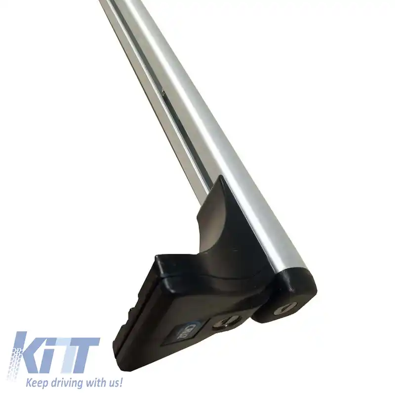 Barele de acoperiș din aluminiu CRUZ Aluplus 925-434 Set cu kit de fixare potrivit pentru Fiat Punto / Grande Punto / Evo 05-12 / 12+ 3D Argintiu 2 Piese-image-6303353