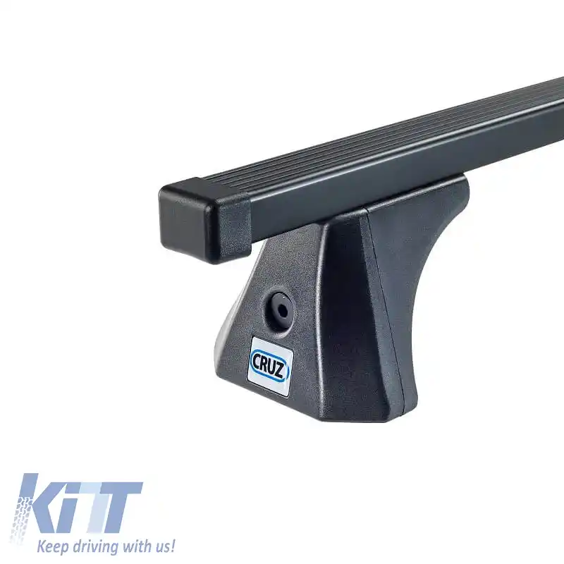 Barele de acoperiș din oțel CRUZ 921-310 Oplus ST-120cm Negru 2 Bucăți-image-6303536