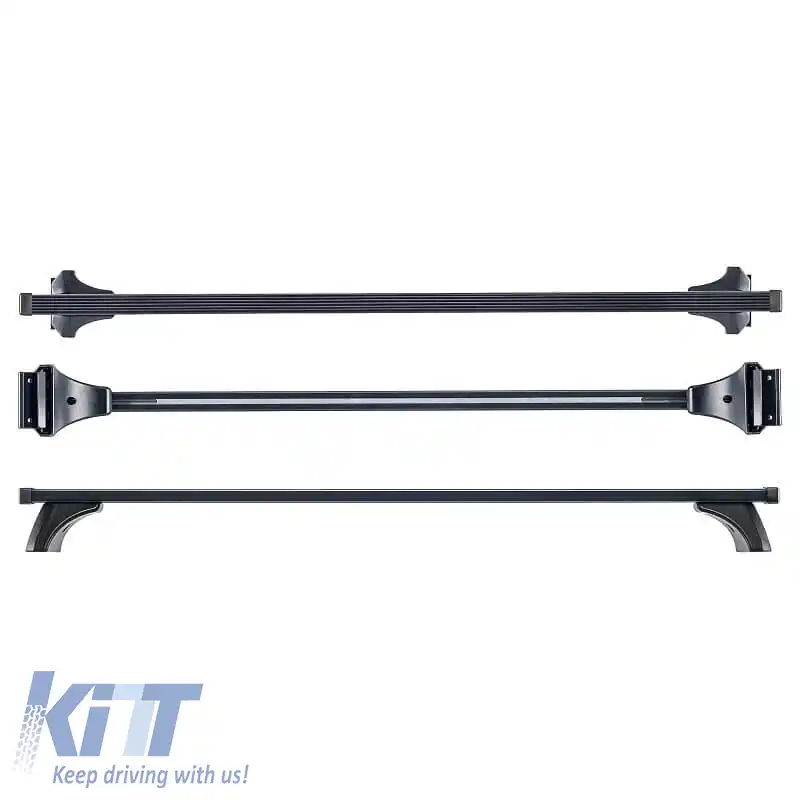 Barele de acoperiș din oțel CRUZ 921-310 Oplus ST-120cm Negru 2 Bucăți-image-6303537