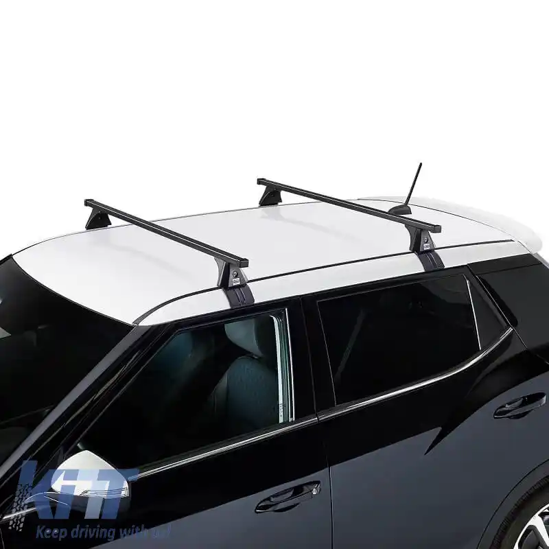 Barele de acoperiș din oțel CRUZ 921-310 Oplus ST-120cm Negru 2 Bucăți-image-6303538