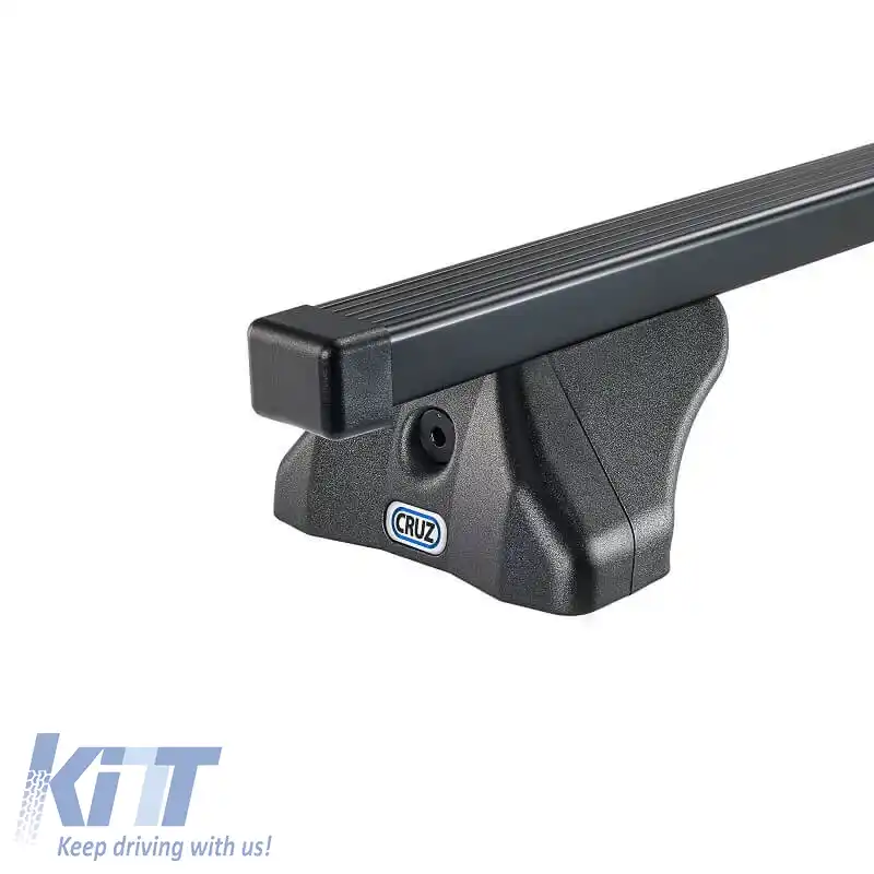 Barele de acoperiș din oțel CRUZ 921-375 Oplus S-FIX 110cm Negru 2 Bucăți-image-6303517