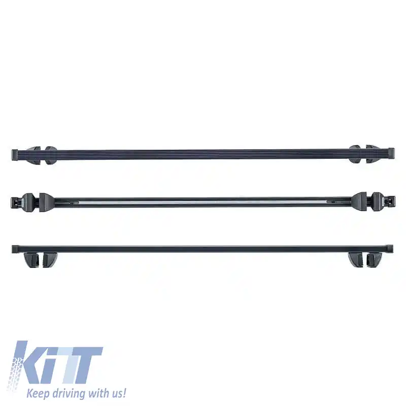 Barele de acoperiș din oțel CRUZ 921-936 Oplus SR+130cm Sistem de balustradă Negru 2 Piese-image-6303467