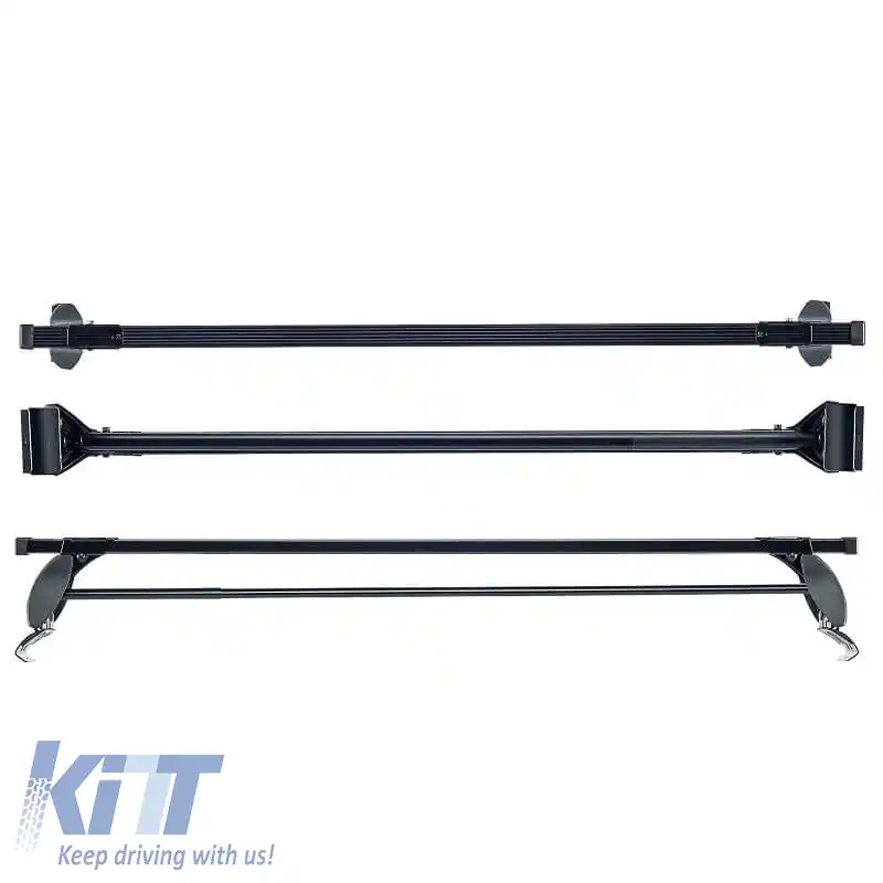Barele de acoperiș din oțel CRUZ Cargo Spro-140cm 922-701 Set cu kit de fixare potrivit pentru Ford Ranger 11+ 2 bucăți-image-6303292