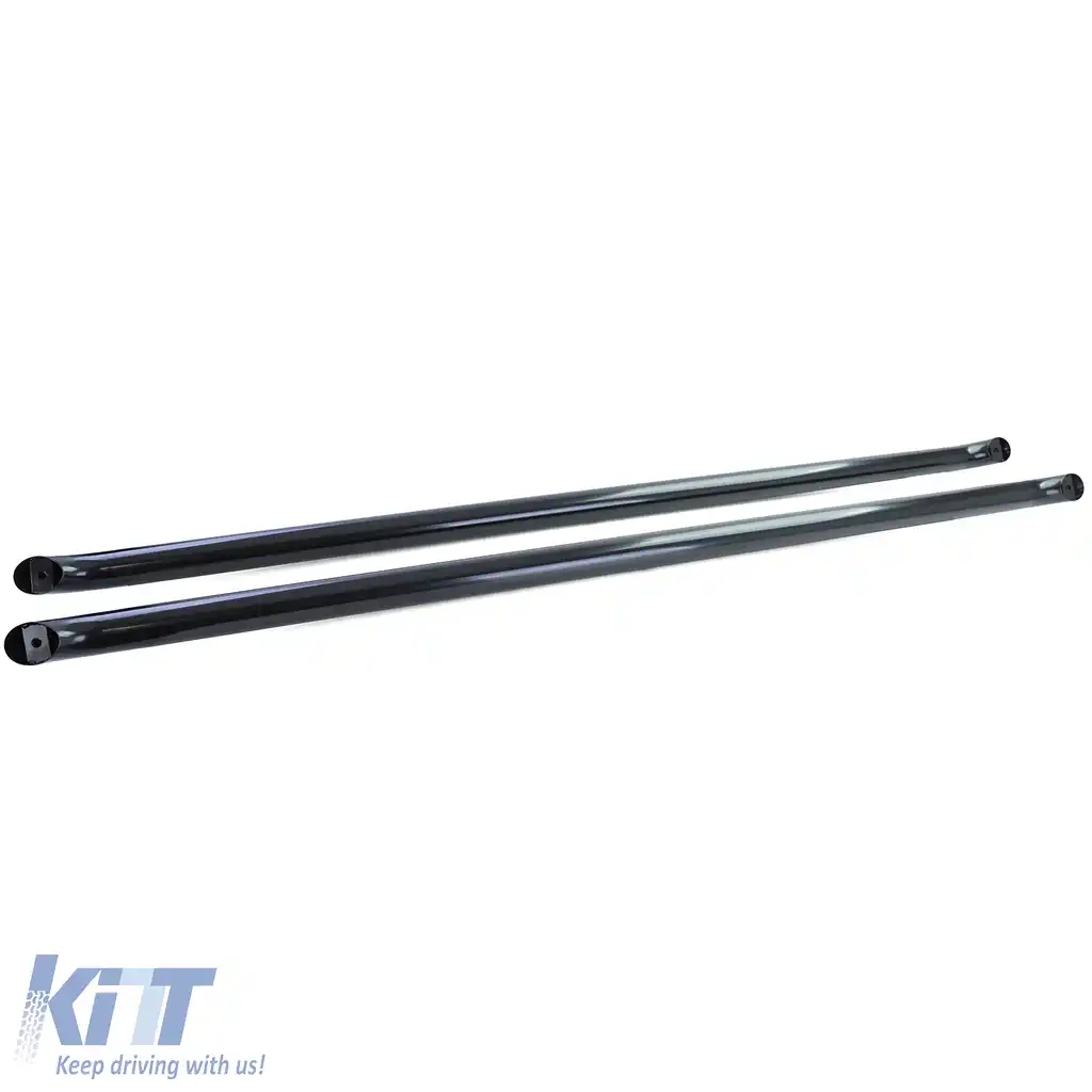 Barele laterale tuburi din oțel inoxidabil negru, potrivite pentru VW T5 T6 T6.1 cu ampatament lung-image-6193266