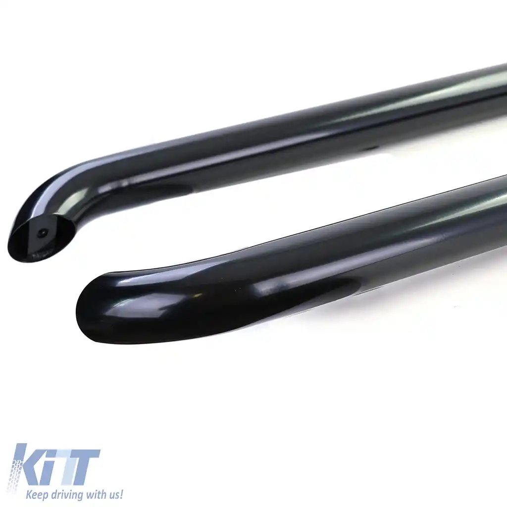 Barele laterale tuburi din oțel inoxidabil negru, potrivite pentru VW T5 T6 T6.1 cu ampatament lung-image-6193267