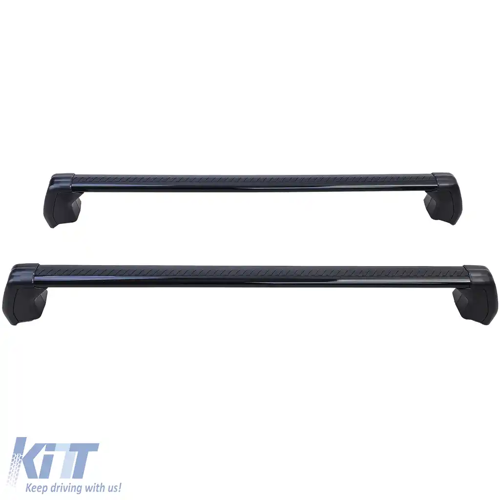 Barele transversale pentru suport de plafon din aluminiu negru, potrivite pentru Land Rover Defender 110 L663 din 19-image-6202603