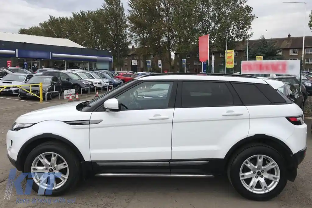 Bari Decorative Longitudinale Portbagaj compatibil cu Land Range Rover Evoque L538 (2011-2018) Negru Lucios-image-6069420