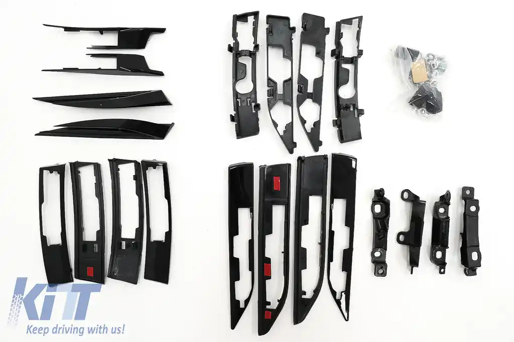 Bari Decorative Longitudinale Portbagaj compatibil cu Land Range Rover Evoque L538 (2011-2018) Negru Lucios-image-6095033