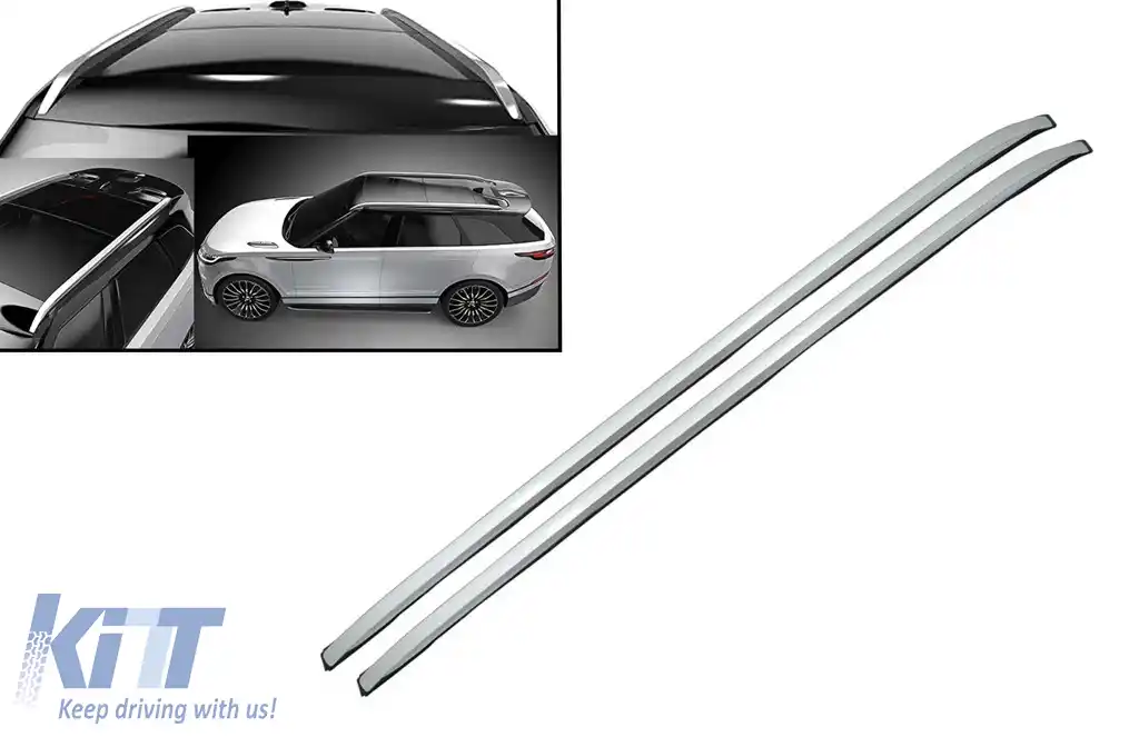 Bari Decorative Longitudinale Portbagaj compatibil cu Land Range Rover Velar SUV L560 (2017-up) Aluminiu-image-6069622