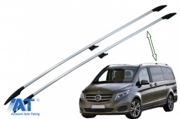 Bari Longitudinale Portbagaj compatibil cu Mercedes V-Class W447 (2014-up) Ampatament Lung (LWB)-image-6069585