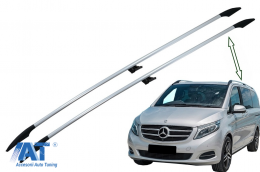 Bari Longitudinale Portbagaj compatibil cu Mercedes V-Class W447 (2014-up) Ampatament Scurt (SWB)-image-6069586