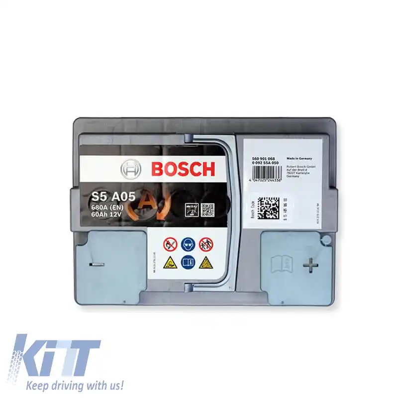 Baterie auto 60Ah Dreapta Bosch 680A (RO) Start Stop AGM S5A05-image-6315006