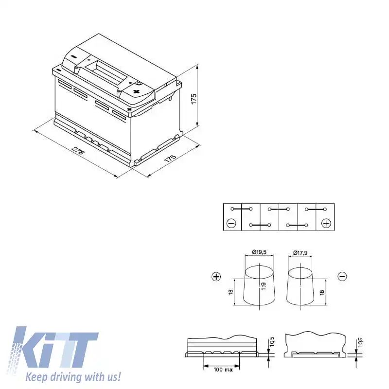 Baterie auto 72Ah Dreapta Bosch 680A (EN) S4007-image-6316055