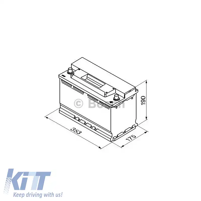 Baterie auto 90Ah Dreapta Bosch 720A (EN) S3013-image-6316086