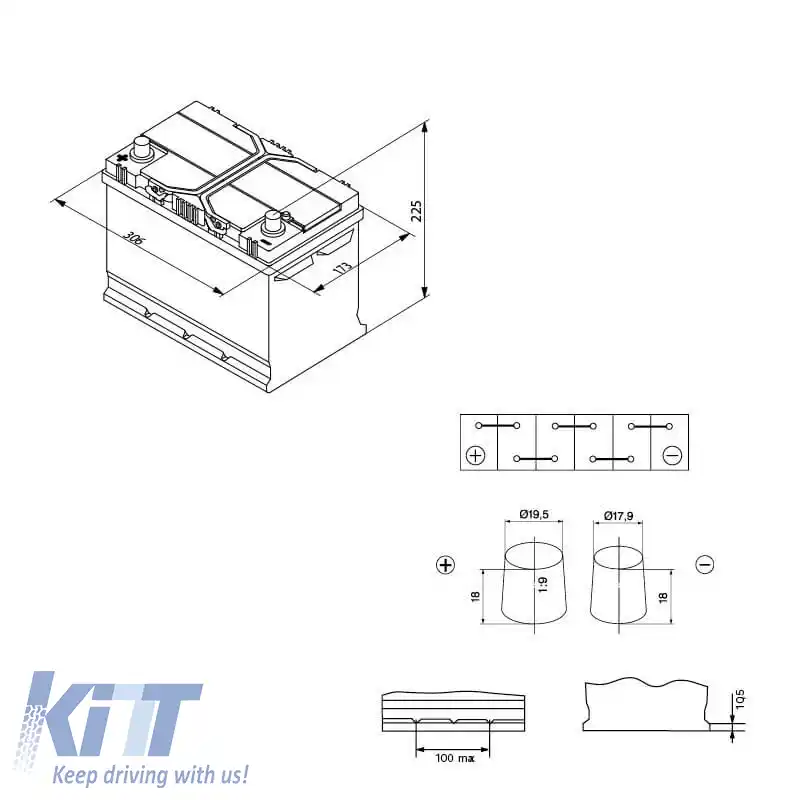 Baterie Auto 95Ah Stânga Bosch 830A (EN) S4029 Terminale Externe-image-6314959