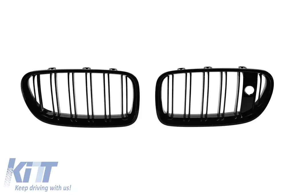 Baterii cu nervuri duble vopsite în negru, potrivite pentru BMW Seria 5 F10 sedan, F11 break 2013-2017 pentru modelul cu Night Vision