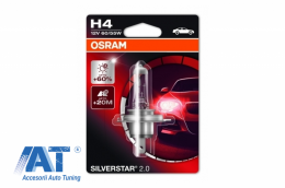 Bec Auto Halogen compatibil cu far Osram SILVERSTAR H4 12V 60/55W-image-6029508
