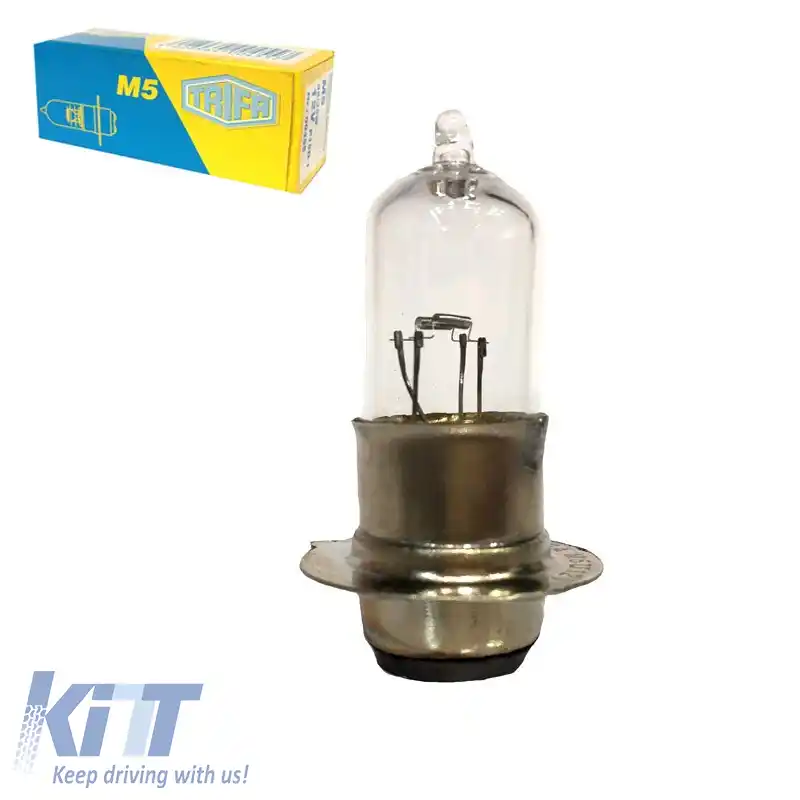 Bec Halogen Moto M5 P15D-1 12V 35/35W Trifa 00455 1 Bucată