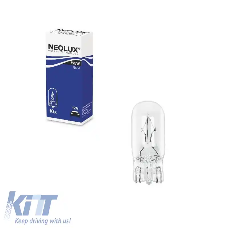 Bec Halogen T10 W3W 12V E2.1x9.5D Neolux potrivit pentru Osram N504 1 Bucată