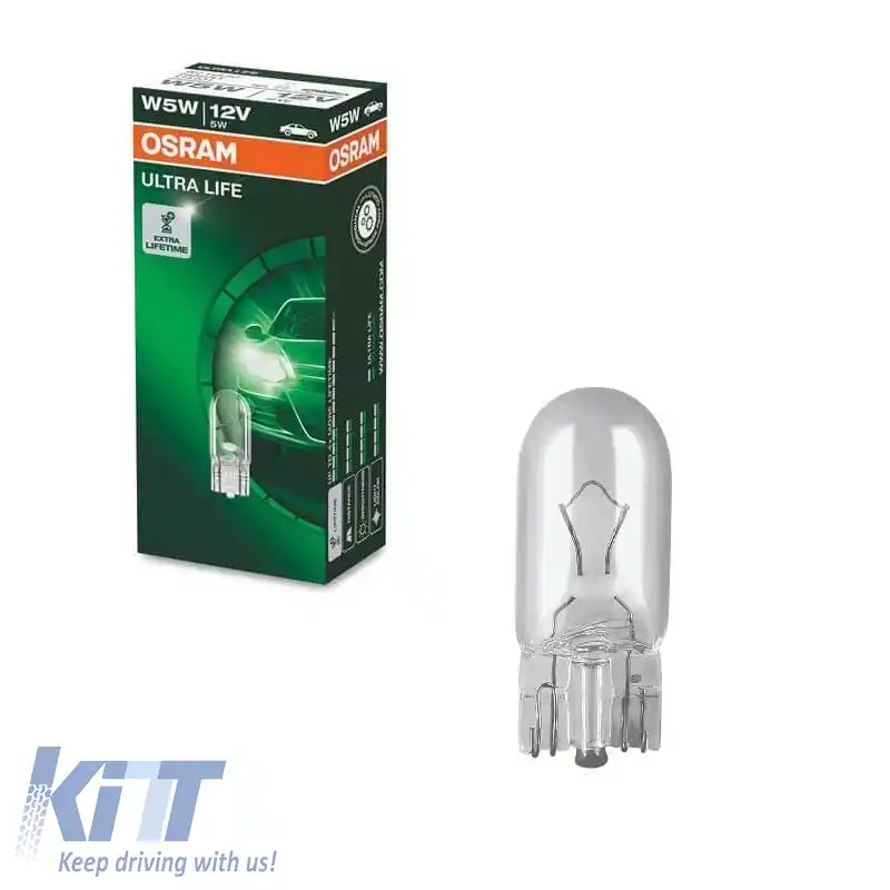 Bec Halogen T10 W5W 12V W2.1x9.5D Ultra Life Osram 2825ULT 1 Bucată