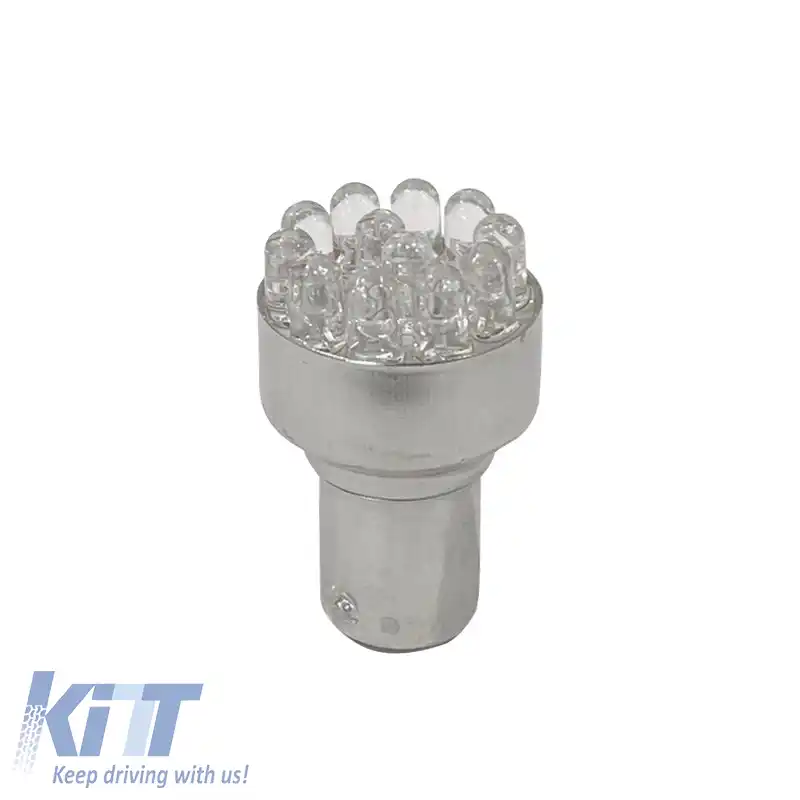 Bec Led S25 P21/5W BAY15D 12 Led Dublu 12volt Alb Tip-R TR-9605W 1buc