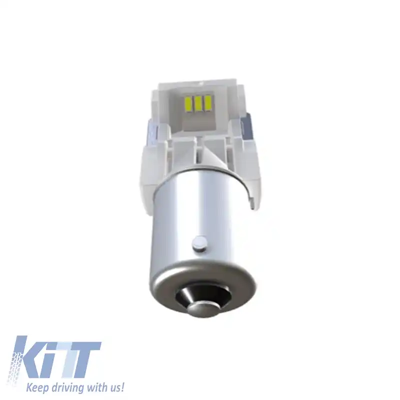 Becuri de semnalizare LED P21W BA15S portocalii 12volți 1.3 wați Osram 7506DYP-02B 2buc-image-6296359