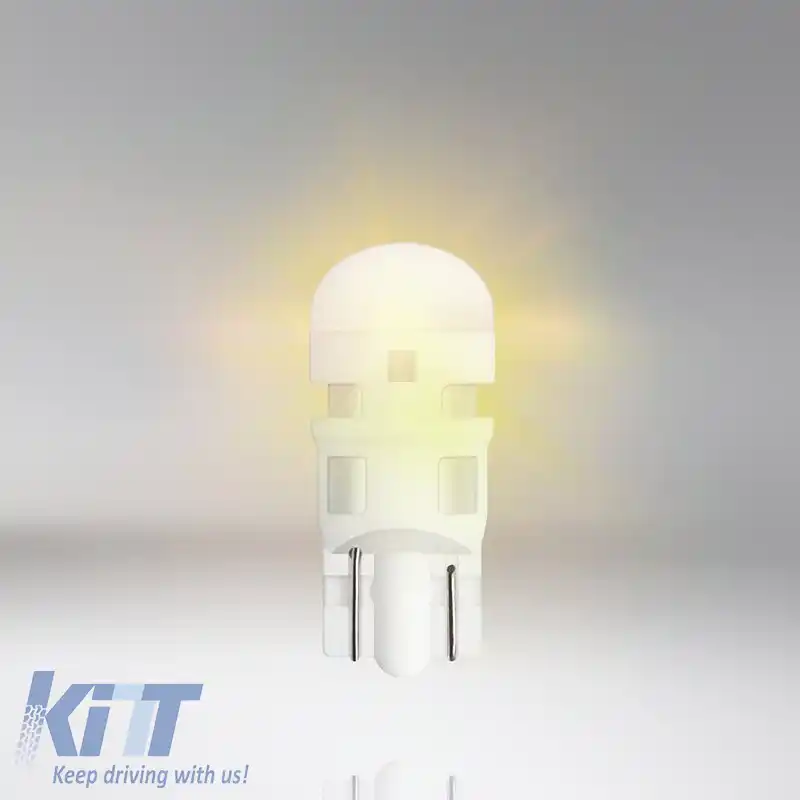 Becuri de semnalizare LED T10 12volți 1watt portocalii Osram 2827DYP-02B 2buc-image-6296465