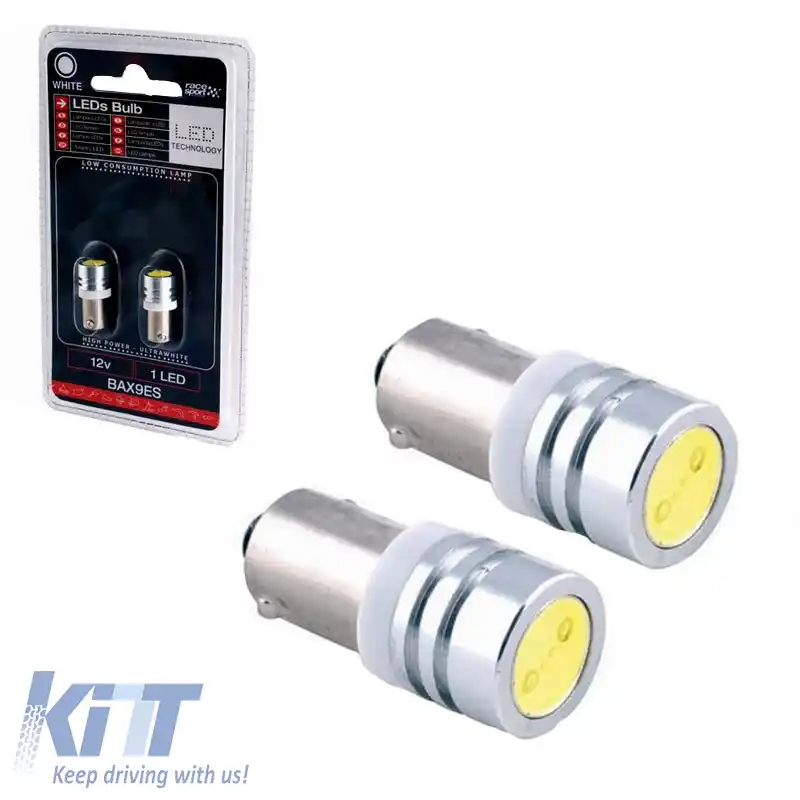 Becuri LED BA9S T4W 12volți Culoare Albă Racesport LIT16BN 2 buc