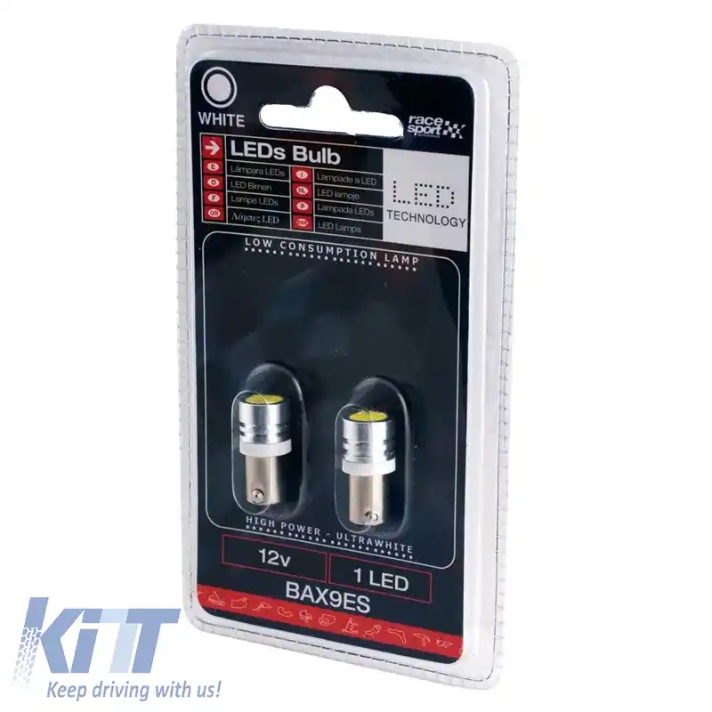 Becuri LED BA9S T4W 12volți Culoare Albă Racesport LIT16BN 2 buc-image-6297915