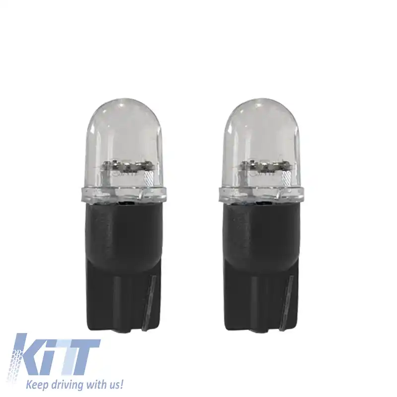 Becuri LED T10 12volți cu 7 culori Tip-R TR-9601 2buc