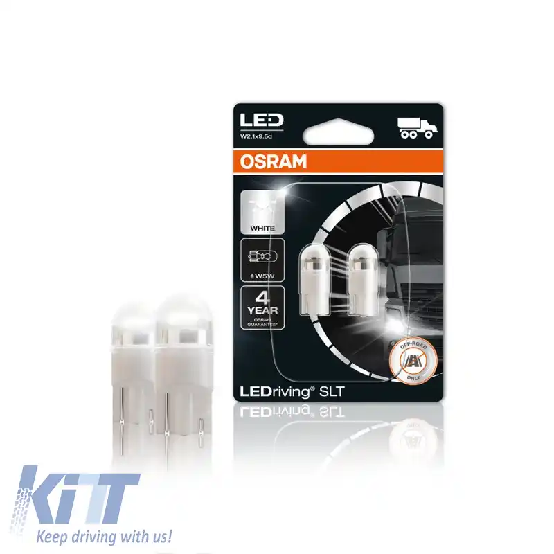 Becuri LED T10 W5W 24Volți 1Watt Alb 6000k Osram 2845DWP-02B 2buc-image-6312889