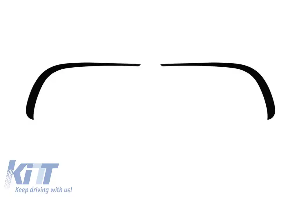 Benzi Aero potrivite pentru bara de protecție frontală A Design-Line a Mercedes CLS C257 după 2018, lac negru