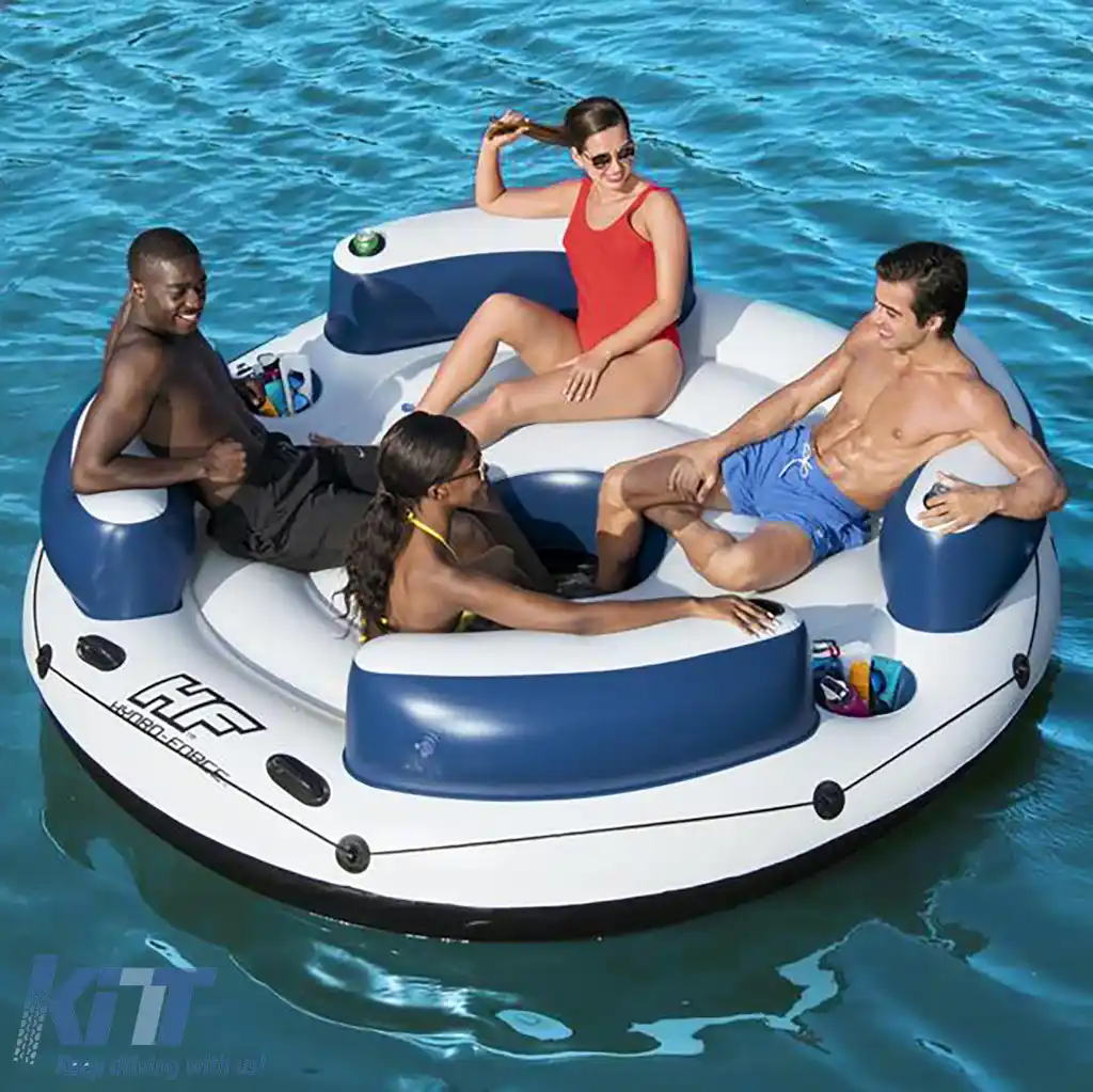 Bestway 256cm insulă gonflabilă pentru 4 persoane Lazy Dayz-image-6203677