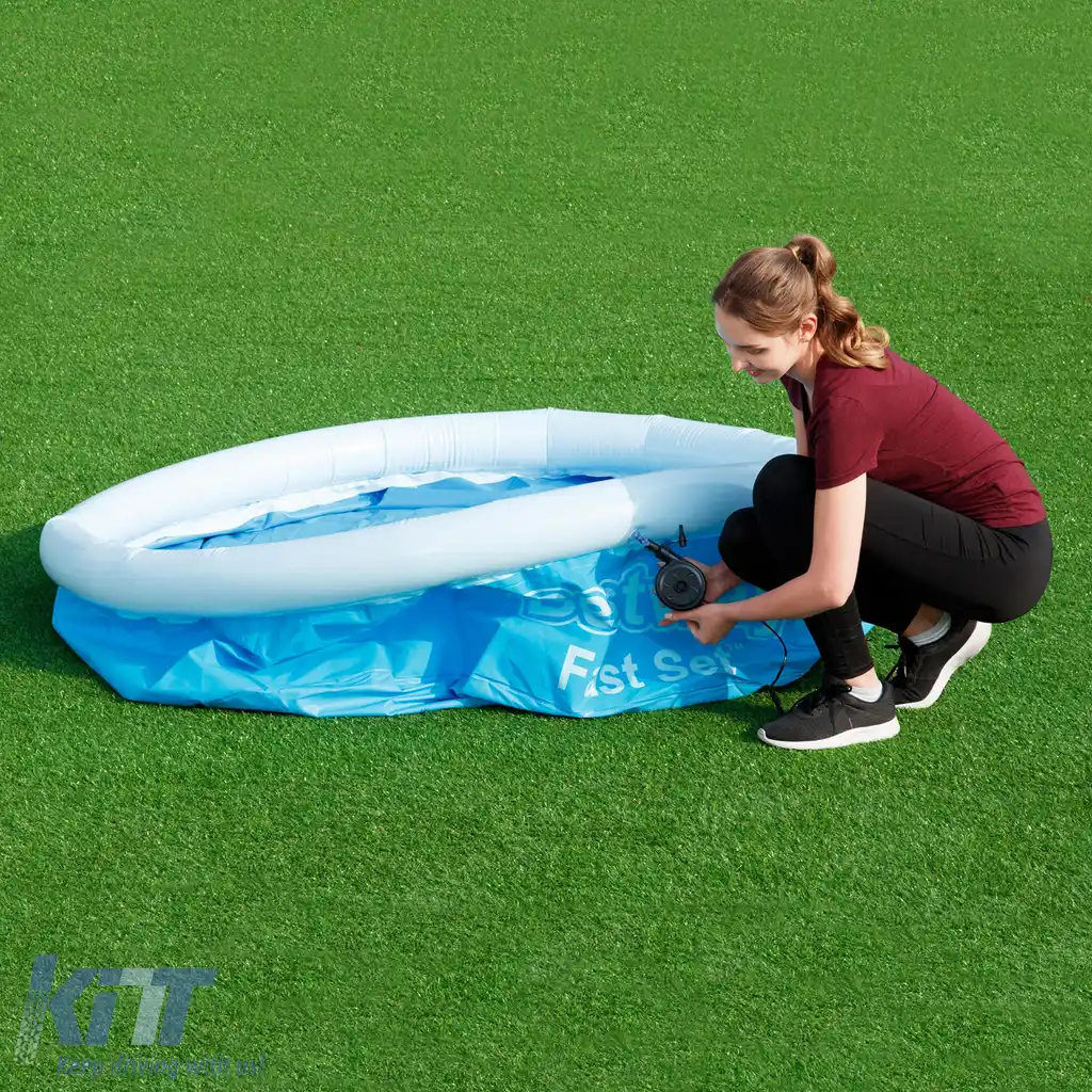 BESTWAY 366x76cm Piscină Rotundă Fast Set cu Pompa de Filtru completă-image-6198713