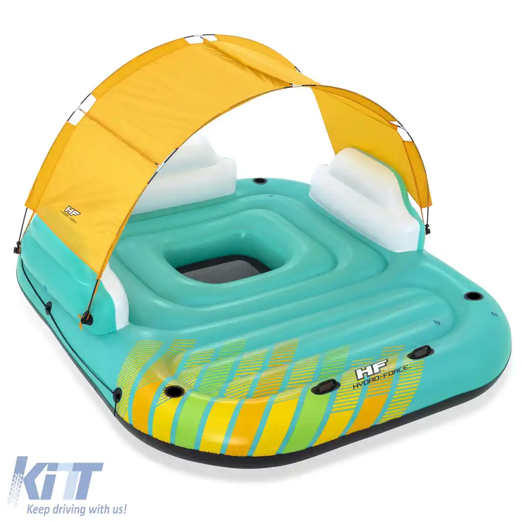 Bestway insulă gonflabilă Sunny Lounge pentru 5 persoane cu copertină 291x265x83cm-image-6192409