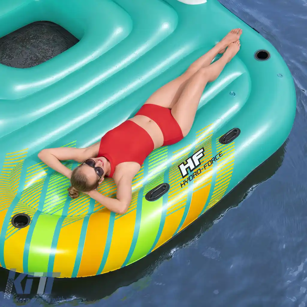 Bestway insulă gonflabilă Sunny Lounge pentru 5 persoane cu copertină 291x265x83cm-image-6192414