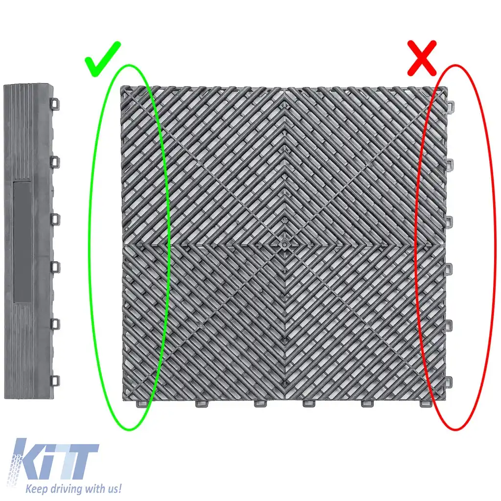 Bevel 40cm potrivit pentru sistemul de plăci de gresie click gri-image-6327186