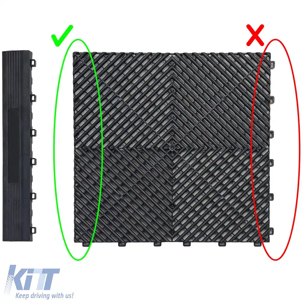 Bevel 40cm potrivit pentru sistemul de plăci de gresie click negru-image-6327242