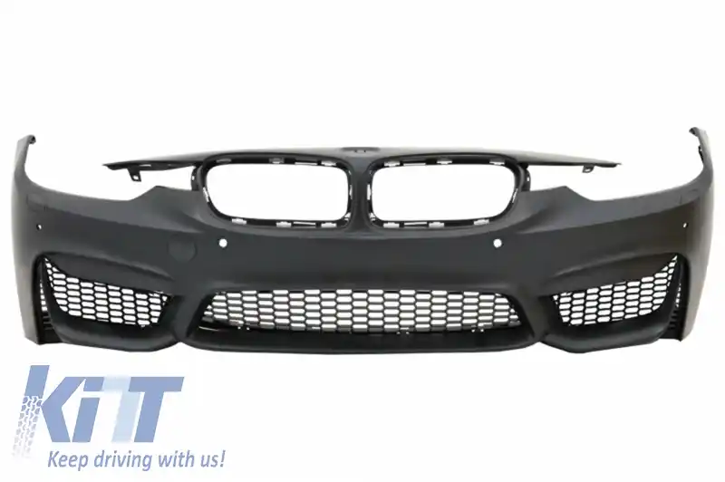 Body Kit compatibil cu BMW seria 3 F30 (2011-2015) F30 LCI (2016+) cu Praguri Laterale si Grile Centrale M3 Sport Design-image-6051697