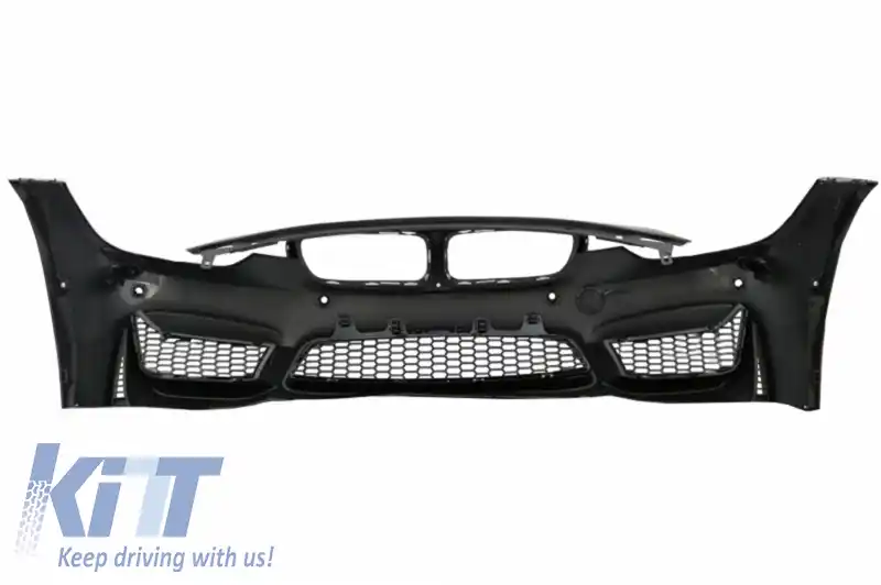 Body Kit compatibil cu BMW seria 3 F30 (2011-2015) F30 LCI (2016+) cu Praguri Laterale si Grile Centrale M3 Sport Design-image-6051698