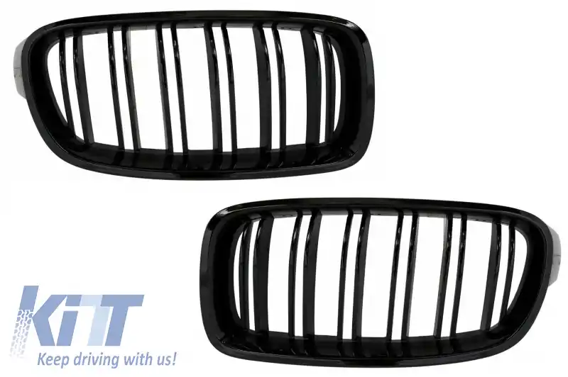 Body Kit compatibil cu BMW seria 3 F30 (2011-2015) F30 LCI (2016+) cu Praguri Laterale si Grile Centrale M3 Sport Design-image-6051699