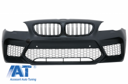 Body Kit compatibil cu BMW Seria 5 F10 (2011-2017) Bara Fata si Bara Spate cu Praguri Laterale si Tobe Ornamente Sistem de evacuare Carbon Fiber M5 Design-image-6057162