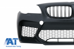 Body Kit compatibil cu BMW Seria 5 F10 (2011-2017) Bara Fata si Bara Spate + Praguri Laterale si Tobe Ornamente Sistem de evacuare Carbon Fiber M5 Design-image-6057276