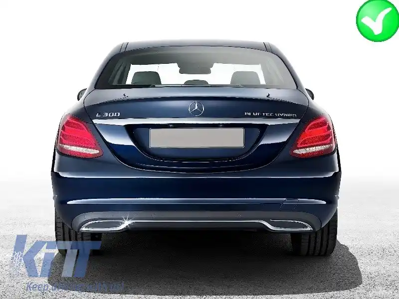 Body Kit compatibil cu  MERCEDES C-Class W205 S205 (2014-2018) Standard Ed. C63 Design-image-6020342