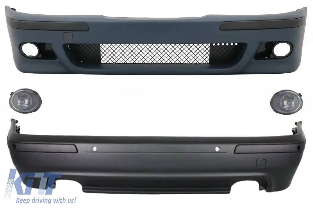 Body Kit Exterior compatibil cu BMW Seria 5 E39 (1995-2003) cu Proiectoare Crom
