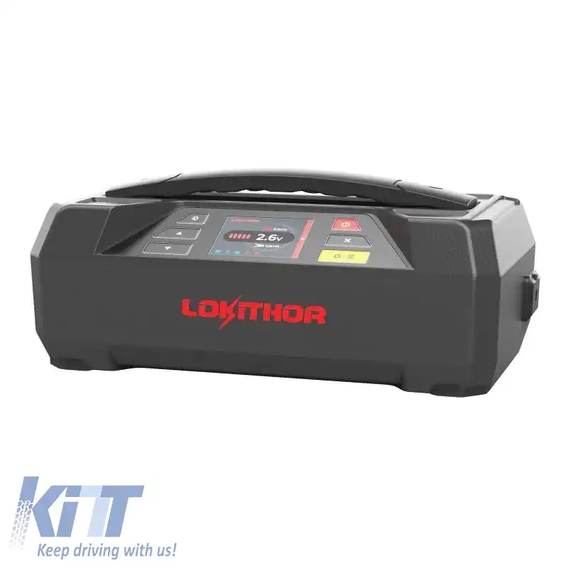 Booster auto, Încărcător și tester de baterii, Powerbank, Lumină LED 5 în 1 Lokithor JTC4250 LifePO4 12 Volt 4250A-image-6315945