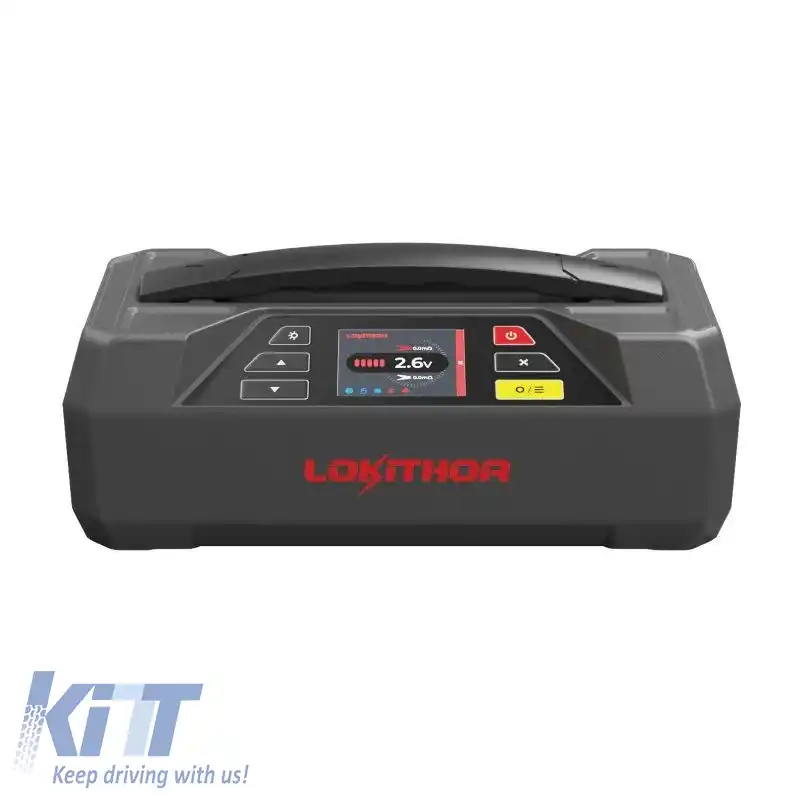 Booster auto, Încărcător și tester de baterii, Powerbank, Lumină LED 5 în 1 Lokithor JTC4250 LifePO4 12 Volt 4250A-image-6315949