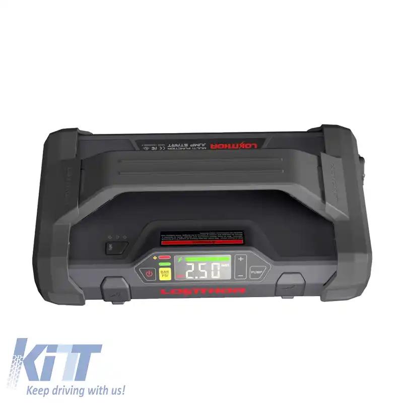 Booster auto, Powerbank, Compresor 150PSI, Lumină LED 4 în 1 Lokithor JA301 12 Volți 2000A-image-6301851